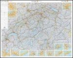 Planisfero 139-Svizzera carta murale stradale cm 100x130
